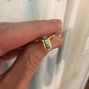 Turquoise gold fill ring